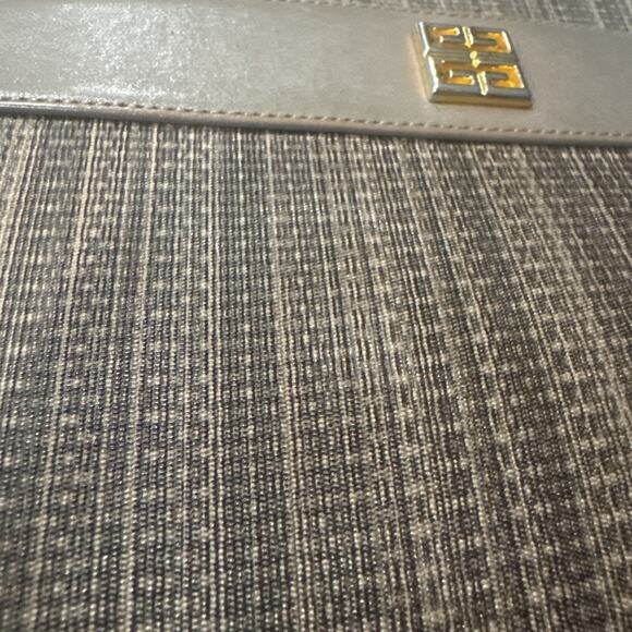 Givenchy, Rare, Collectible, Crossbody, Brown, Taupe W/Leather Trim, 4G Logo - Picture 5 of 16